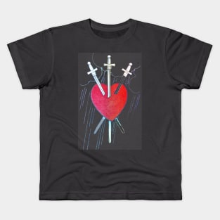 Three of Swords Kids T-Shirt